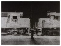 Locomotives Bromoil Transfer 11x14